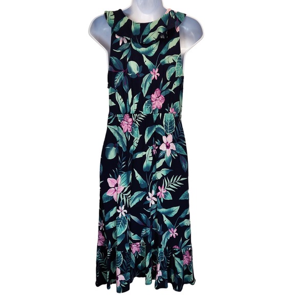 Old Navy Maternity‎ Woman Dress Size M Ruffled Waist-Defined Faux-Wrap Dress - Picture 2 of 9